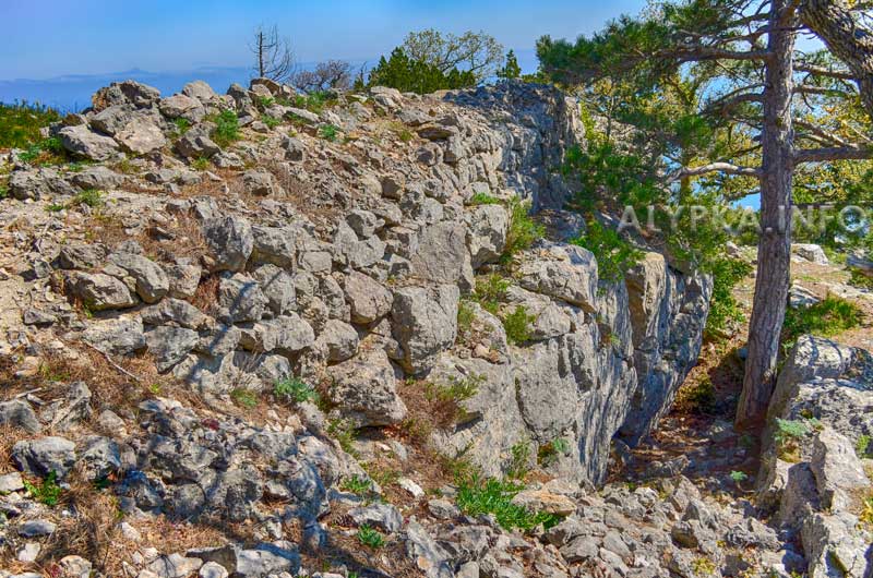 Остатки крепости на Крестовой горе