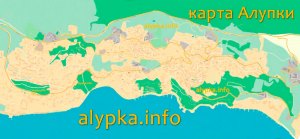 Детальная карта Алупки